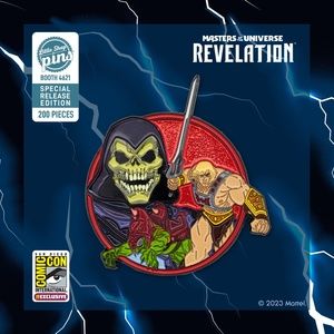 SDCC 2023 Mattel Motu Masters Of The Universe Rare Glitter Pin LE200